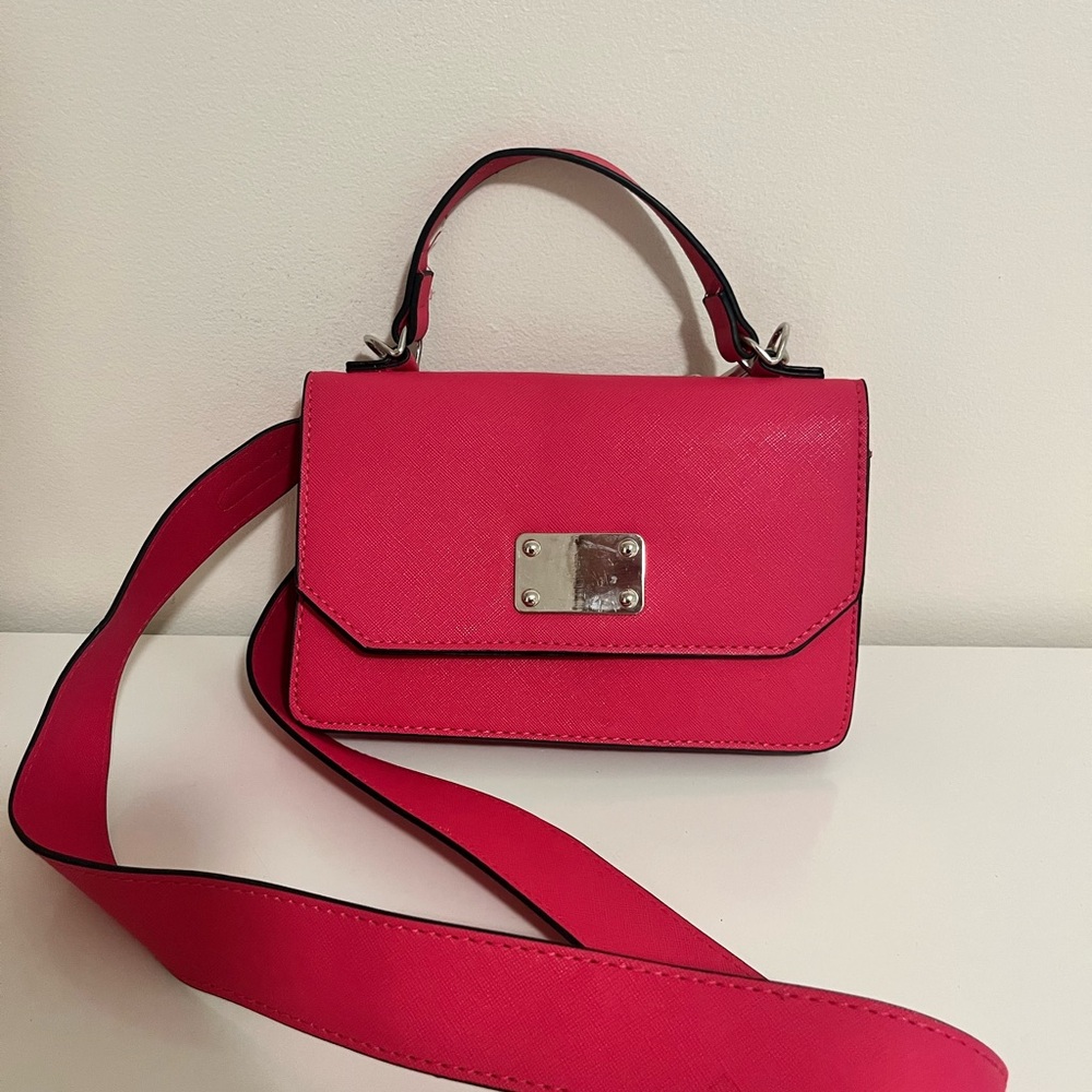 Bright pink handbag